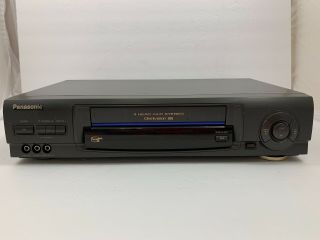 Panasonic Pv - V4600 Omnivision 4head Hifi Vcr Vhs Video Cassette Recorder,  Remote