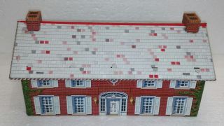 Vintage Marx Tin Litho House For Train Set Doll House Or Army Guys