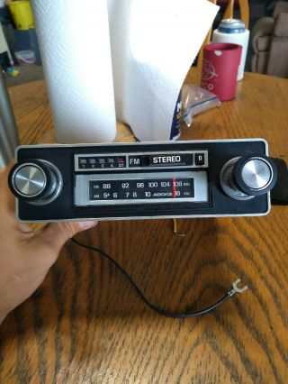 Vintage Audiovox 8 Track Am/fm Car Stereo Radio Model No.  C - 977a