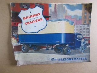 Vintage Highway Trailers Sales Brochure Highway Trailer Company Edgerton,  Wi