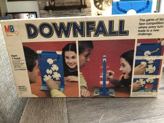 Vintage 1970 Downfall Board Game Gears Milton Bradley Strategic