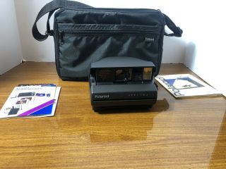 Polaroid Spectra Se Camera With Books & Bag