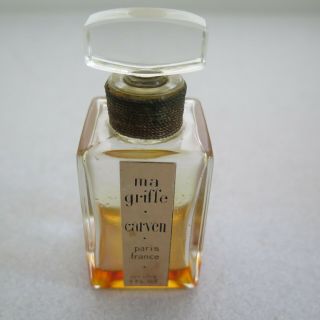 Vintage Carven Ma Griffe Perfume 1 Oz.  Paris Made In France Bottle Empty