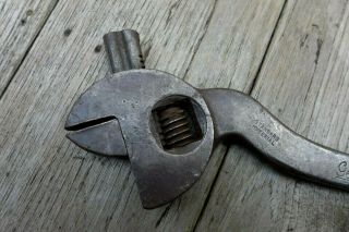 Vintage cranked adjustable Gedore spanner classic car man cave home collector 4