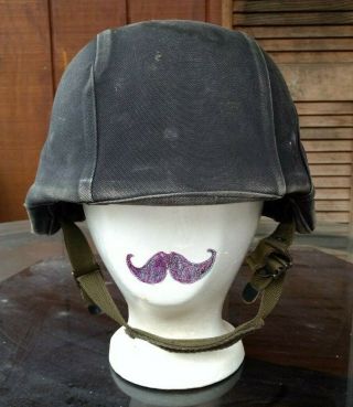 Vintage : Authentic Swat / Military Ballistic Combat Helmet With Cover.