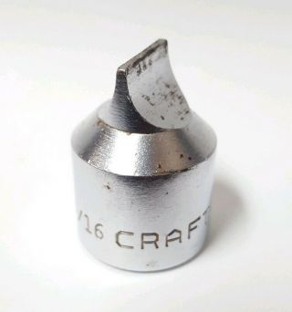 Vintage Craftsman V Series 9/16 Drag Link Socket 1/2 " Drive Flathead Screwdriver