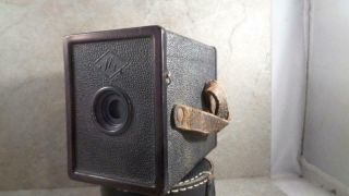 Agfa Ansco Small.  Box Camera 127 Film (with Roll) 4x3.  5x2.  5 " Very
