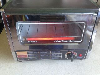 Vintage Robeson Deluxe Toaster Oven With Timer Made In Japan Model 03 - 1803 - 59