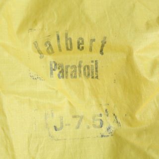 Vintage Jalbert Parafoil J - 7.  5 Kite Blue Orange Red Yellow 28  x36  Ram Air 4