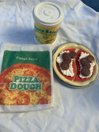 Fisher Price Fun With Food Pizza Set Play Food - And Complete Vintage 1988