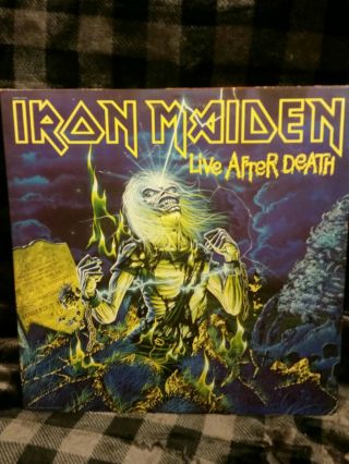 Vintage 1985 Iron Maiden - Live After Death 2xlp Vinyl Emi Records 1st