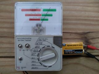 Vintage Micronta 22 - 032 Battery Tester Meter