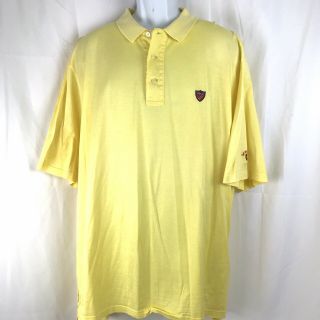 Vintage 90s Polo Golf Ralph Lauren Yellow Polo Shirt Mens Xxl