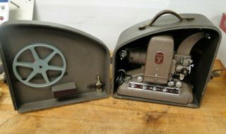 Vintage Bell & Howell Filmo " Master " 8mm Movie Projector W/original Vintage Box