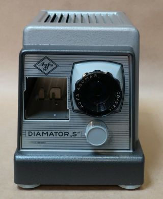 Vintage Agfa Diamator S Slide Projector With Case Well