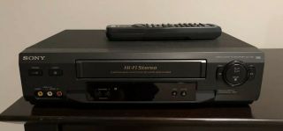 Sony Slv - N51 Vcr Vhs Player/recorder Great