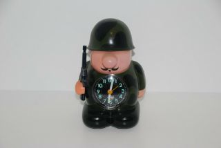 Vintage Army Man Alarm Clock