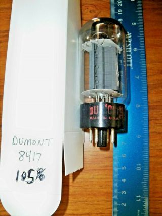 Strong Dumont By Sylvania Gray Plate Top O Getter 8417 Tube