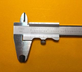 Vintage Mahr 16NZ Stainless 0 - 6 inch Analog Vernier Caliper made in Germany 4