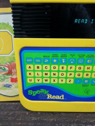 Vintage Texas Instruments Speak and Read 1980 with Book and Cover 4