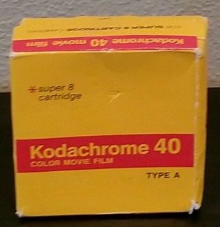 Kodachrome 40 Sound Color Movie Film Type A 8 Cartridge Camera Expire 1981