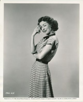 Loretta Young Vintage 1953 Universal Pictures Studio Portrait Photo