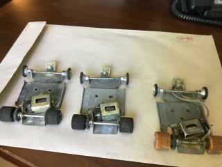 Three Vintage 1/32 Parma Sidewinder Slot Car Chassis Or To Restore
