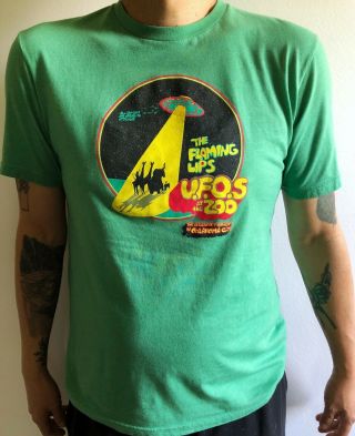 Vintage The Flaming Lips UFO ' s At The Zoo OKC Concert T Shirt Large 3