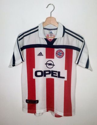Vtg Munich Bayern 2001/01 Away Football Shirt Jersey Trikot Maglia Opel Size Xs