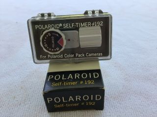Vintage Polaroid Self - Timer 192 For Color Pack Cameras W/orig.  Box & Case