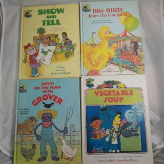 Sesame Street Book Club Vintage 1980 ' s 10x Hardcover books 3