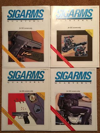 SIG SAUER SIGARMS Quarterly Magazines/Catalogs.  20 Issues From 1990 to 1995 4