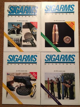 SIG SAUER SIGARMS Quarterly Magazines/Catalogs.  20 Issues From 1990 to 1995 5