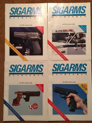 SIG SAUER SIGARMS Quarterly Magazines/Catalogs.  20 Issues From 1990 to 1995 6