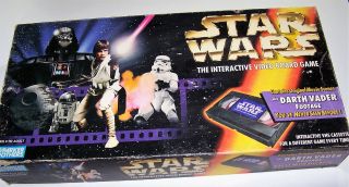 Vintage 1996 Star Wars Interactive Vcr Board Game By Parker Brothers