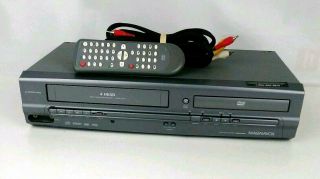 Magnavox Mwd2205 Dvd/vcr Player Combo With Audio Cables & Remote -