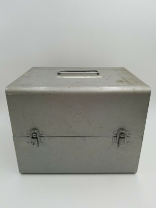 Vintage Brumberger Movie Reel Storage Case All Metal Box