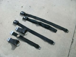 Ford Vintage 2 Point Lap Seat Belts (3) With Mounting Kit,