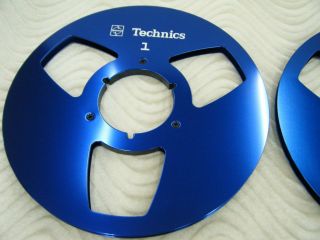 Blue Technics Nab Aluminum Take - Up 10.  5 " Metal Reel For 1/4 " Tape Made In Usa