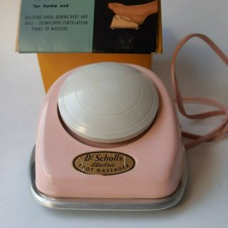 Vintage Dr Scholls Electric Foot Massager 409 Pink
