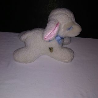 Eden Musical Animated Wind Up Lamb Plush Toy Mary Had A Little Lamb Vtg 10.  5 "