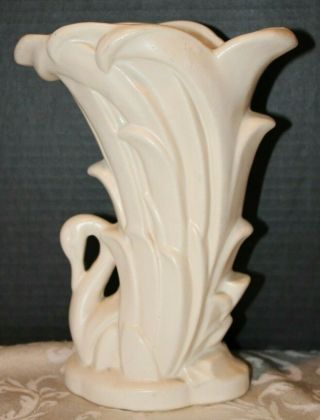 Vintage McCoy USA White Swan Vase in 2