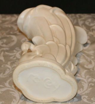 Vintage McCoy USA White Swan Vase in 6