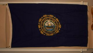 State Of Hampshire Vintage 100 Cotton Flag 3x5 