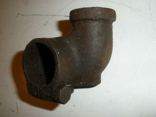 Vintage Briggs & Stratton Gas Engine Air Cleaner Elbow 21737 Cast Iron