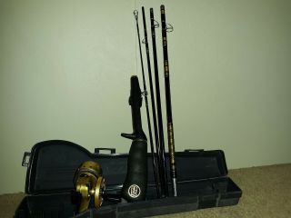 Vintage Daiwa Minicast Rod And Reel Combo With Carrying Case