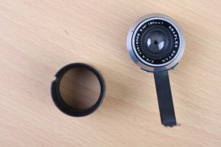 Graflex Optar 90mm F/6.  8 In Odd Barrel Fitting,  Mounting Ring Vintage Lens