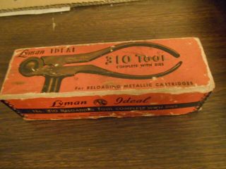 Vintage Lyman 310 Tool 22 Hornet Reloading Tool With Dies