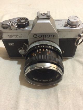 Canon Ftb Ql 35mm Slr Film Camera W/ Fd 50mm 1:18 From Japan