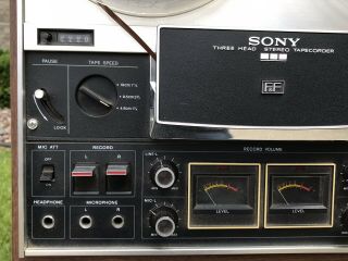 Vintage Sony Reel to Reel Tape Player No.  27965 Model TC377 3